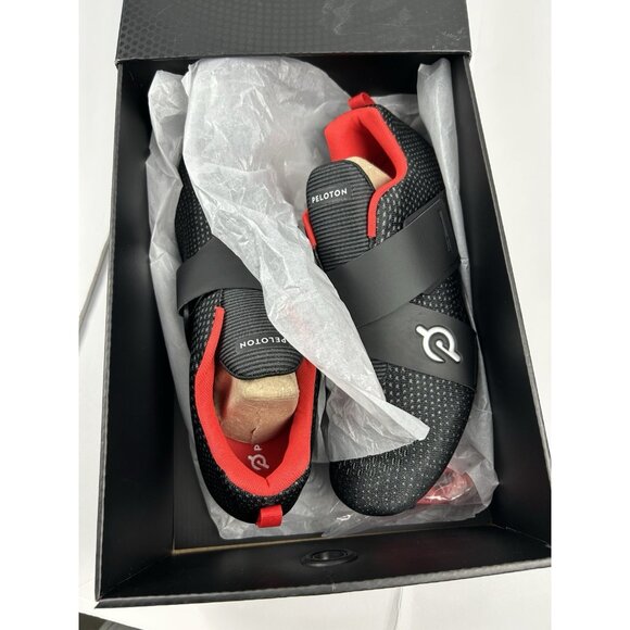 Peloton Altos Cycling Shoes BS03-01UB Black Red Size 12 Mens New main image 7